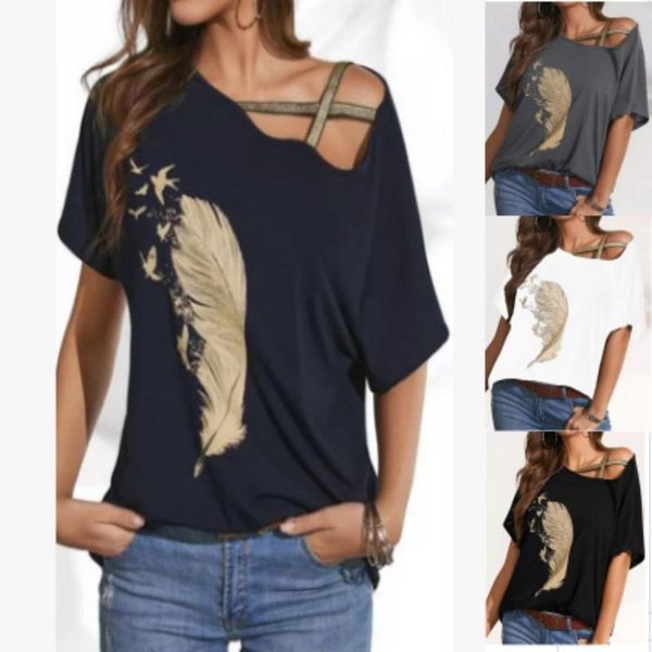 spring 2021 street women casual off-the-shoulder ribbon print t-shirt women's, White
spring 2021 street women casual off-the-shoulder ribbon print t-shirt women's, White