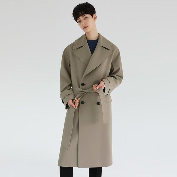 men's trench coats wear 2021 autumn loose solid color lapel mid-length coat khaki double breasted big size windbreaker for male, Tan;black
men's trench coats wear 2021 autumn loose solid color lapel mid-length coat khaki double breasted big size windbreaker for male, Tan;black