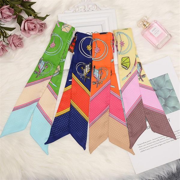 scarves fashion handbag scarf color matching women's silk luxury headband tie bag handle ribbon ladies small kerchief cravat bs35, Blue;gray
scarves fashion handbag scarf color matching women's silk luxury headband tie bag handle ribbon ladies small kerchief cravat bs35, Blue;gray