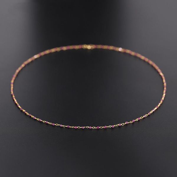 chains dmbs004 ruby necklace natural gemstones 14k gold filled diy handmade chain fine jewelry, Silver
chains dmbs004 ruby necklace natural gemstones 14k gold filled diy handmade chain fine jewelry, Silver