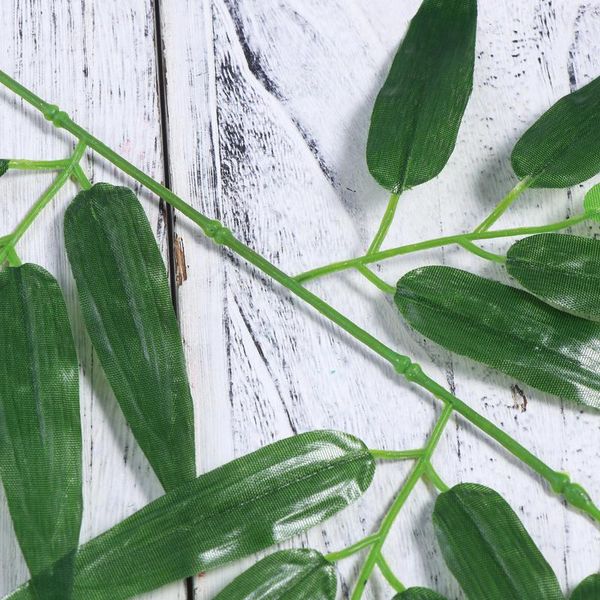 decorative flowers & wreaths 50pcs artificial green bamboo leaves fake plants greenery for home el office decoration
decorative flowers & wreaths 50pcs artificial green bamboo leaves fake plants greenery for home el office decoration