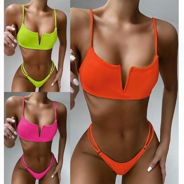 two-piece suits swimwear women blue ladies v type splice bandage beachwear swimsuit low waist bikini biquini sling 2021 two brazilian
two-piece suits swimwear women blue ladies v type splice bandage beachwear swimsuit low waist bikini biquini sling 2021 two brazilian