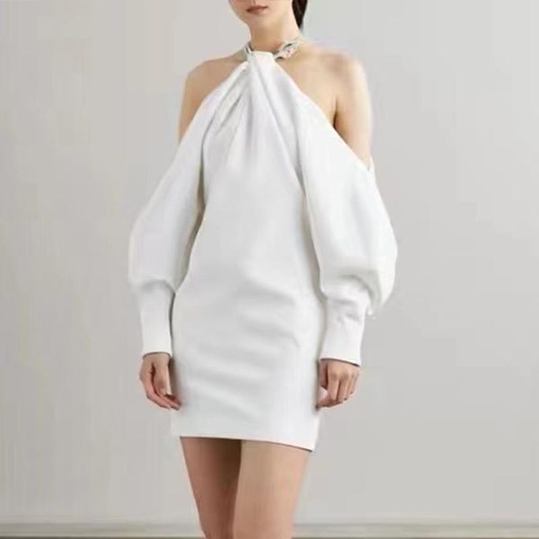casual dresses adyce 2021 winter women fashion white halter club mini dress long lantern sleeve black celebrity evening party, Black;gray
casual dresses adyce 2021 winter women fashion white halter club mini dress long lantern sleeve black celebrity evening party, Black;gray