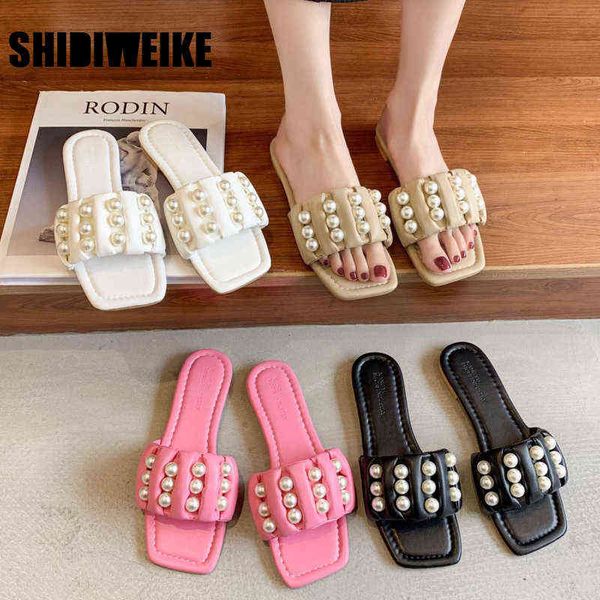 summer pearl sippers women anti slip flat slides casual outside flip flops beach solid ladies slippers vc449 210611, Black
summer pearl sippers women anti slip flat slides casual outside flip flops beach solid ladies slippers vc449 210611, Black
