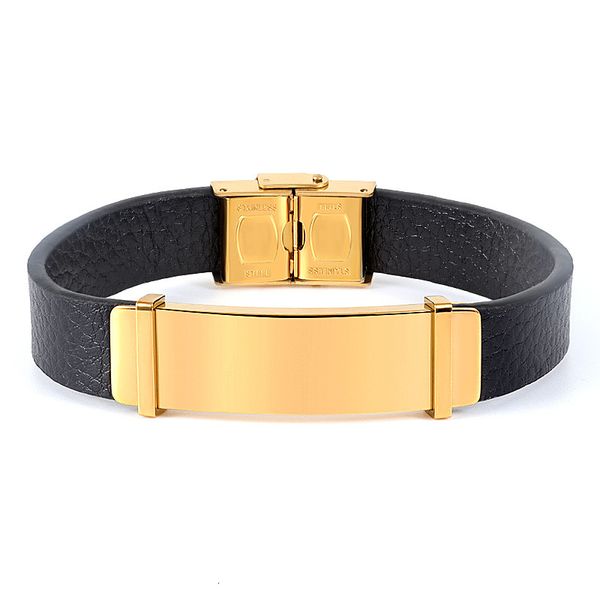 bangles bracelets popular men's leather magnet clasp bracelet 316 stainless steel smooth, Black
bangles bracelets popular men's leather magnet clasp bracelet 316 stainless steel smooth, Black