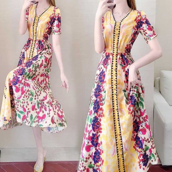 retro chiffon dress summer floral ethnic style office lady chiffon polyester knee-length short 210603, Black;gray
retro chiffon dress summer floral ethnic style office lady chiffon polyester knee-length short 210603, Black;gray