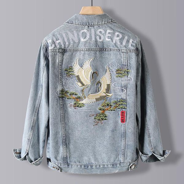 men's jackets embroidery denim jacket men 2021 fashion plus size casual streetwear ripped slim fit cotton light blue male, Black;brown
men's jackets embroidery denim jacket men 2021 fashion plus size casual streetwear ripped slim fit cotton light blue male, Black;brown