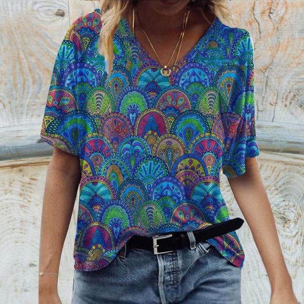 women's t-shirt indie folk tshirts fashion full body printing v-neck short sleeve casual moda feminina verao 2021 t-shirty damskie, White
women's t-shirt indie folk tshirts fashion full body printing v-neck short sleeve casual moda feminina verao 2021 t-shirty damskie, White