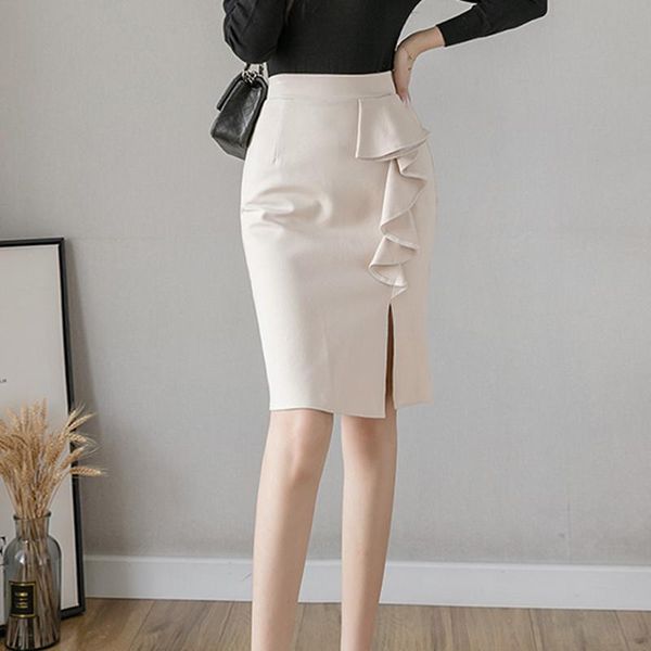 skirts limiguyue plus size high waist chic ruffles bodycon women elegant office lady pencil skirt black red apricot k876
skirts limiguyue plus size high waist chic ruffles bodycon women elegant office lady pencil skirt black red apricot k876