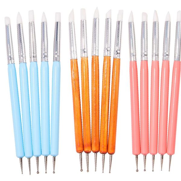 nail art kits 5 pcs/set tool set for manicure kit gel polish double-head silicone painting drawing pen brush builder
nail art kits 5 pcs/set tool set for manicure kit gel polish double-head silicone painting drawing pen brush builder