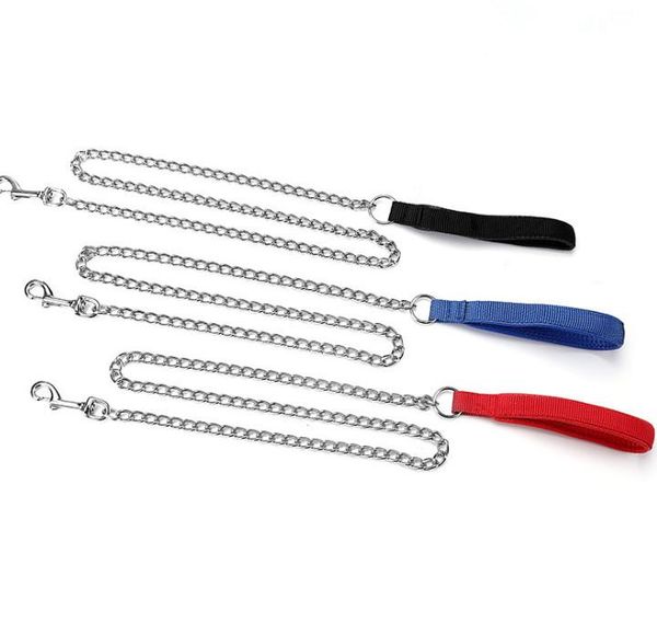 dog collars & leashes 120cm foam handle iron leash heavy metal pet slip leads anti-bite chain for small medium dogs walking training
dog collars & leashes 120cm foam handle iron leash heavy metal pet slip leads anti-bite chain for small medium dogs walking training