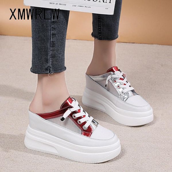 slippers xmwrlw breathable mesh casual women summer high heels half shoes for genuine leather ladies slipper, Black
slippers xmwrlw breathable mesh casual women summer high heels half shoes for genuine leather ladies slipper, Black