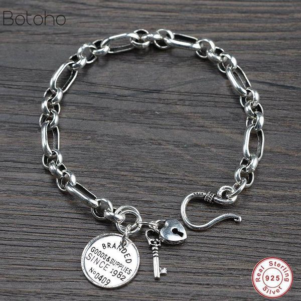 cuff 925 sterling silver for women men bracelet key star shape thai chain punk personality bangle fashion jewelry, White
cuff 925 sterling silver for women men bracelet key star shape thai chain punk personality bangle fashion jewelry, White
