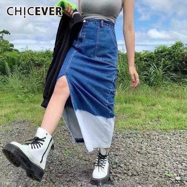 skirts chicever patchwork denim skirt for women high waist split ankle length plus size a line female 2021 summer korean fashion, Black
skirts chicever patchwork denim skirt for women high waist split ankle length plus size a line female 2021 summer korean fashion, Black