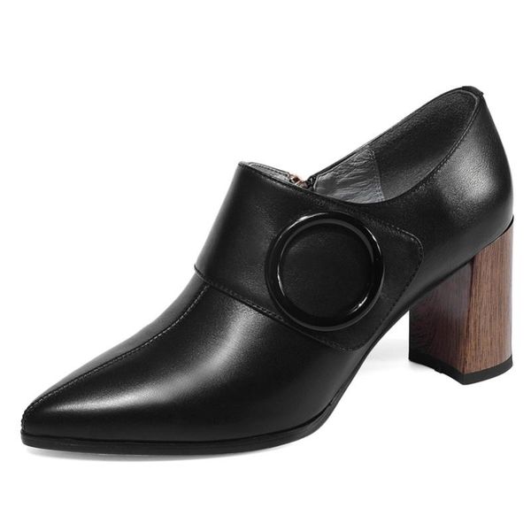 dress shoes 2021 women high heels pumps classic genuine leather pointed toe spring autumn zipper prom casual woman, Black
dress shoes 2021 women high heels pumps classic genuine leather pointed toe spring autumn zipper prom casual woman, Black