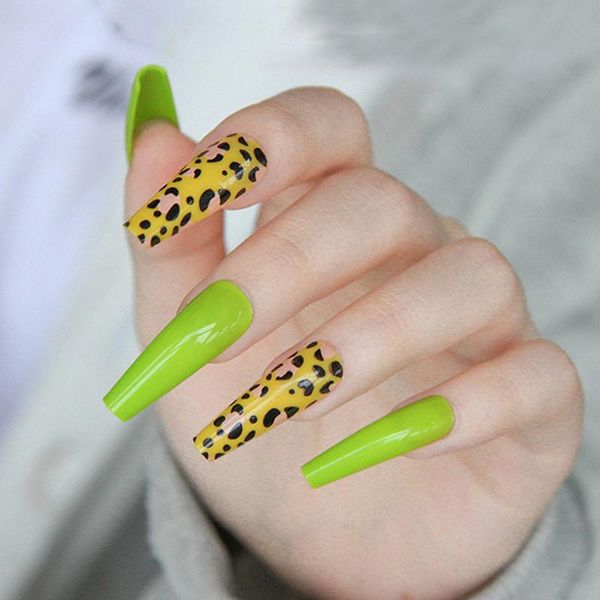 false nails fake nail stickers long green ballet leopard print art finished pieces 24 glue gift, Red;gold
false nails fake nail stickers long green ballet leopard print art finished pieces 24 glue gift, Red;gold