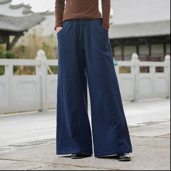 womens pant fashion all match casual retro elastic waist wide leg pants autumn winter simple comfortable women warm, Black;white
womens pant fashion all match casual retro elastic waist wide leg pants autumn winter simple comfortable women warm, Black;white