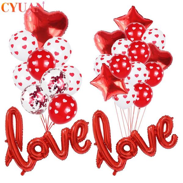 party decoration 12-17pcs red heart star confetti balloons love letter balloon set happy valentines day baloons wedding globos
party decoration 12-17pcs red heart star confetti balloons love letter balloon set happy valentines day baloons wedding globos