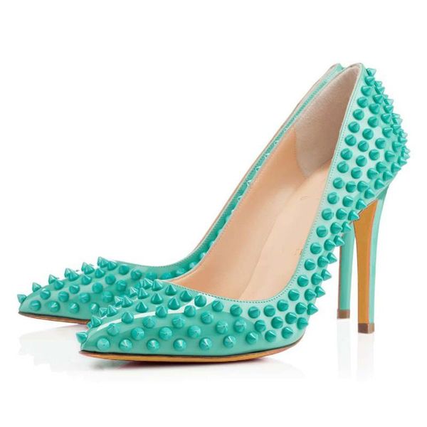 sandals dream2021 style rivet pointed high fashion thin heel leather green nailing shallow mouth women's shoes, Black
sandals dream2021 style rivet pointed high fashion thin heel leather green nailing shallow mouth women's shoes, Black