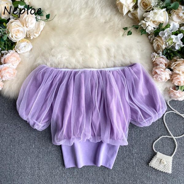 women's blouses & shirts neploe mesh blouse women slash neck puff sleeve ladies blusa 2021 summer fashion high waist female 1e184, White
women's blouses & shirts neploe mesh blouse women slash neck puff sleeve ladies blusa 2021 summer fashion high waist female 1e184, White