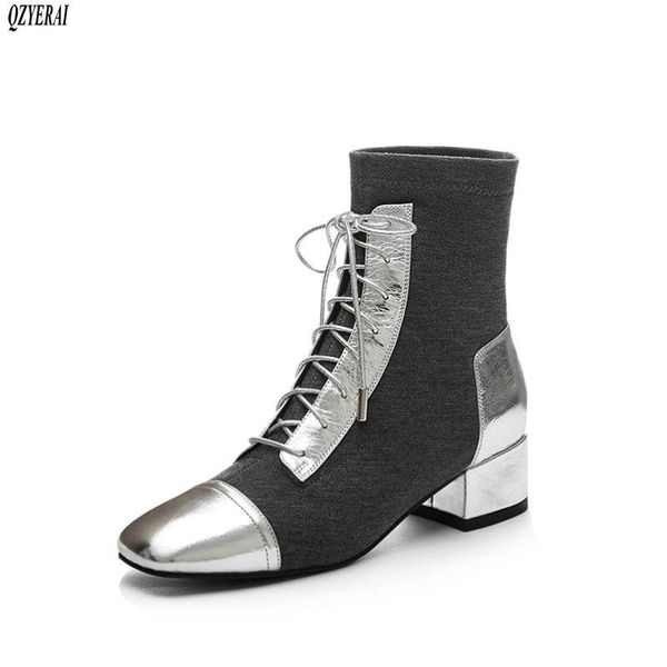 boots 2021 autumn/winter women's genuine leather stretch ankle lace-up european brands handmade, Black
boots 2021 autumn/winter women's genuine leather stretch ankle lace-up european brands handmade, Black