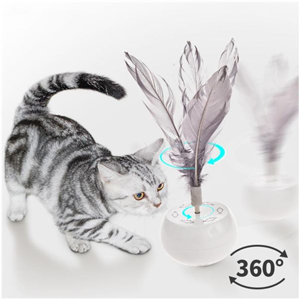 cat toys interactive toy motorized spin badminton rotate 360° tumbler pet supplies feather turn ball for cats funny products
cat toys interactive toy motorized spin badminton rotate 360° tumbler pet supplies feather turn ball for cats funny products