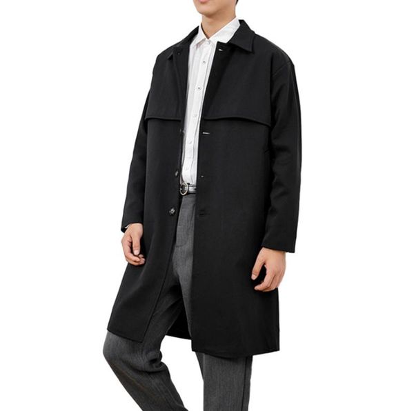 men's trench coats mid-length coat men autumn&spring cotton loose single-breasted casual jacket khaki black gray plus size for, Tan;black
men's trench coats mid-length coat men autumn&spring cotton loose single-breasted casual jacket khaki black gray plus size for, Tan;black