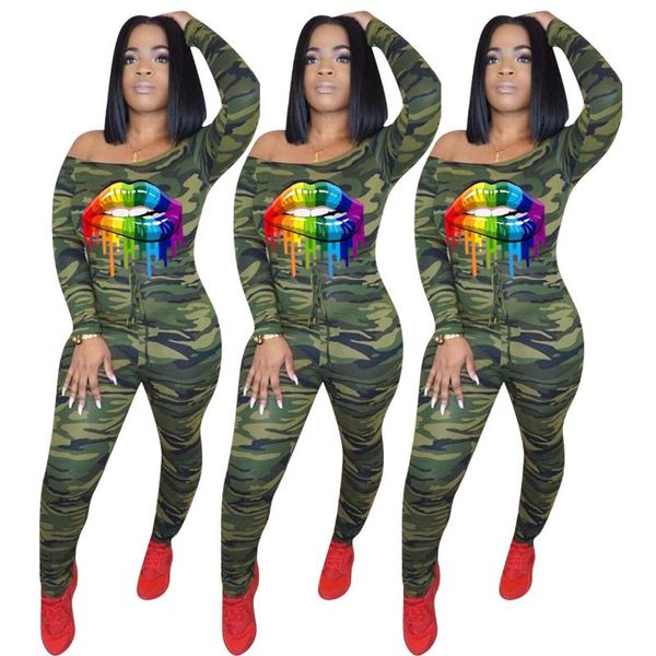 women's jumpsuits & rompers 2021 lip printing jumpsuit women full sleeve casual camouflage bodysuit ladies playsuit, Black;white
women's jumpsuits & rompers 2021 lip printing jumpsuit women full sleeve casual camouflage bodysuit ladies playsuit, Black;white