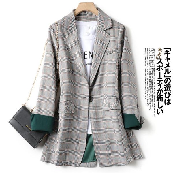women's suits & blazers plaid small suit jacket female korean version of the british style casual retro short spring and autumn all-mat, White;black
women's suits & blazers plaid small suit jacket female korean version of the british style casual retro short spring and autumn all-mat, White;black
