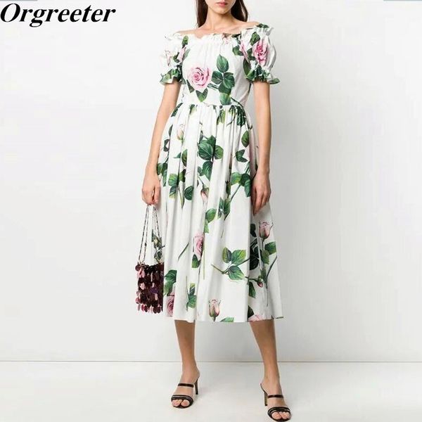 summer vacation dress slash neck retro rose printing long bubble sleeve ruched ruffles slim a-line runway design 210525, Black;gray
summer vacation dress slash neck retro rose printing long bubble sleeve ruched ruffles slim a-line runway design 210525, Black;gray