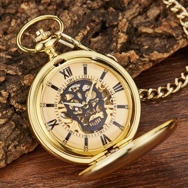 pocket watches luxury gold skull mechanical watch men women steampunk skeleton hand-wind flip clock fob chain for collection gifts relog, Slivery;golden
pocket watches luxury gold skull mechanical watch men women steampunk skeleton hand-wind flip clock fob chain for collection gifts relog, Slivery;golden