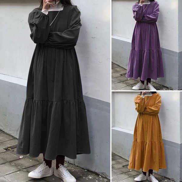 casual dresses zanzea 2021 spring autumn woman ruffle robe femme long sleeves square collar maxi dress solid plus size 5xl, Black;gray
casual dresses zanzea 2021 spring autumn woman ruffle robe femme long sleeves square collar maxi dress solid plus size 5xl, Black;gray