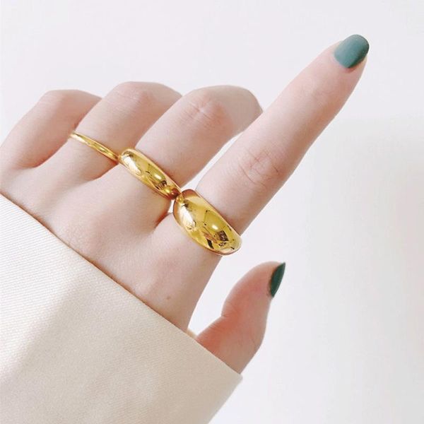 wedding rings yun ruo 2021 personality round arc ring female titanium steel 18k gold color european and american exaggerated index finger, Slivery;golden
wedding rings yun ruo 2021 personality round arc ring female titanium steel 18k gold color european and american exaggerated index finger, Slivery;golden