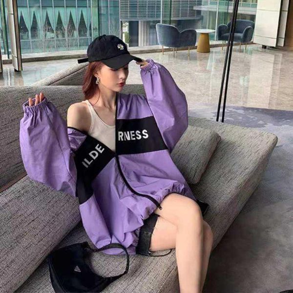 women's jackets 2021 summer sun protection clothing wild loose long-sleeved thin coat hoodies women oversized sweatshirt clothes, Black;brown
women's jackets 2021 summer sun protection clothing wild loose long-sleeved thin coat hoodies women oversized sweatshirt clothes, Black;brown