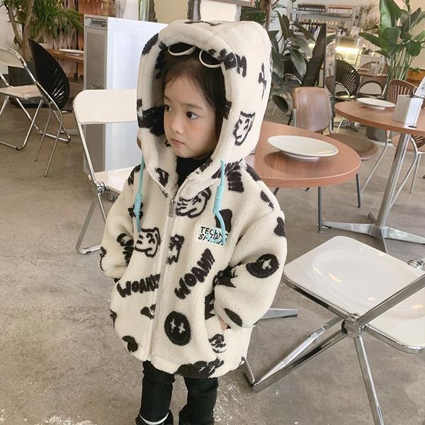 jackets girls' fur coat early winter korean version thickened cotton children's warm outerwear 5-75, Blue;gray
jackets girls' fur coat early winter korean version thickened cotton children's warm outerwear 5-75, Blue;gray
