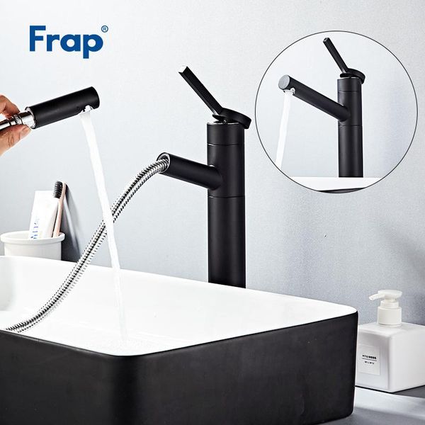 bathroom sink faucets frap basin faucet black pull out tall tap single handle waterfall cold and water taps