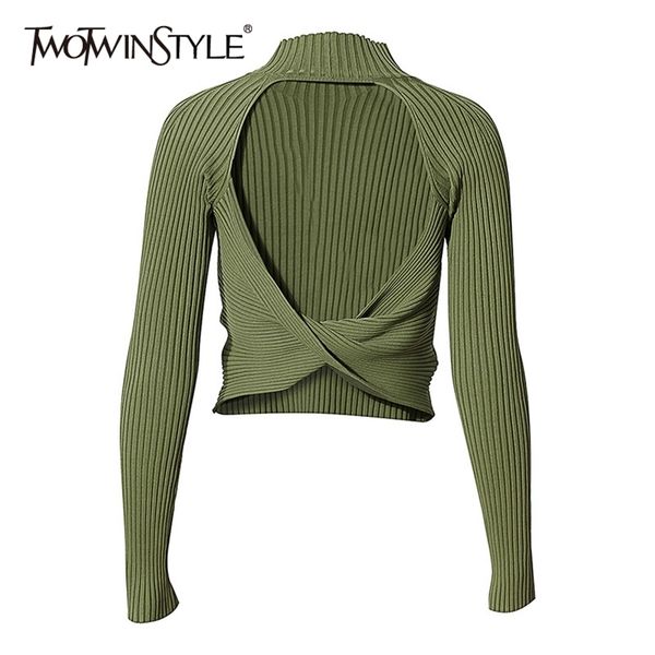 hollow out sweater for fmael stand collar long sleeve high waist slimming women's fashion 210524, White;black
hollow out sweater for fmael stand collar long sleeve high waist slimming women's fashion 210524, White;black