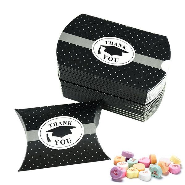 gift wrap 10/20pcs/lot thank you black graduation bachelor cap printted candy box paper pillow shape party favor packaging boxes 
gift wrap 10/20pcs/lot thank you black graduation bachelor cap printted candy box paper pillow shape party favor packaging boxes