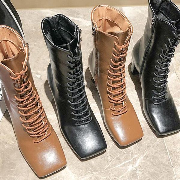 boots ankle women shoes woman fashion high heel square toe short 2021 autumn comfort d488, Black
boots ankle women shoes woman fashion high heel square toe short 2021 autumn comfort d488, Black
