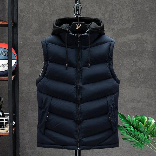 men's vests work clothes mens jacket vest men autumn winter sleeveless casual waistcoat hooded 2021, Black;white
men's vests work clothes mens jacket vest men autumn winter sleeveless casual waistcoat hooded 2021, Black;white