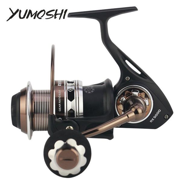 baitcasting reels yumoshi rx5000-9000 spinning reel full metal 13+1bb 5.1:1/5.3:1 saltwater fishing for bass pike carretilha de pesca
baitcasting reels yumoshi rx5000-9000 spinning reel full metal 13+1bb 5.1:1/5.3:1 saltwater fishing for bass pike carretilha de pesca