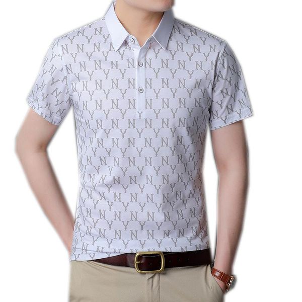 men's polos mens brand shirt letters print white fashion casual short sleeve for summer clothing a06291348, White;black
men's polos mens brand shirt letters print white fashion casual short sleeve for summer clothing a06291348, White;black
