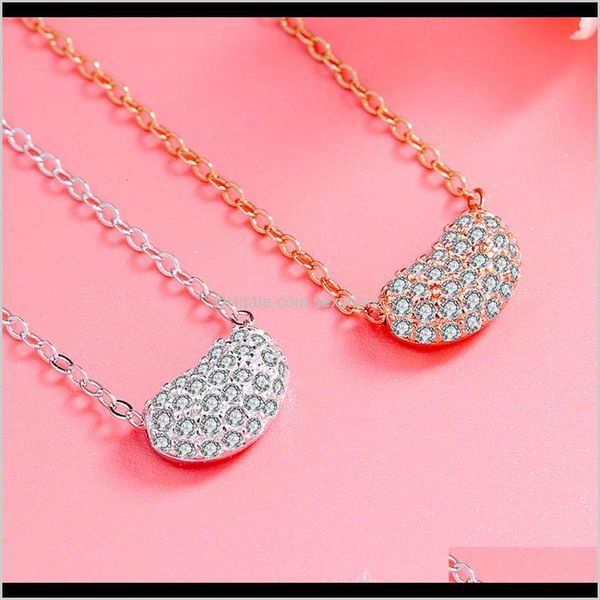 necklaces & jewelry drop delivery 2021 pendants s925 sterling sier fashion acacia necklace womens pendant full of zirconium bean petals exqu, Silver 
necklaces & jewelry drop delivery 2021 pendants s925 sterling sier fashion acacia necklace womens pendant full of zirconium bean petals exqu, Silver