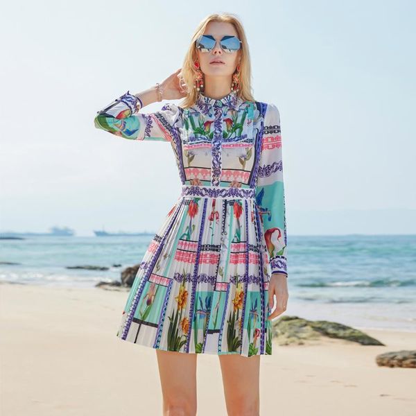 casual dresses runway designer spring summer women's holiday party elegant fashion lapel diamond printed pleated mini dress, Black;gray
casual dresses runway designer spring summer women's holiday party elegant fashion lapel diamond printed pleated mini dress, Black;gray