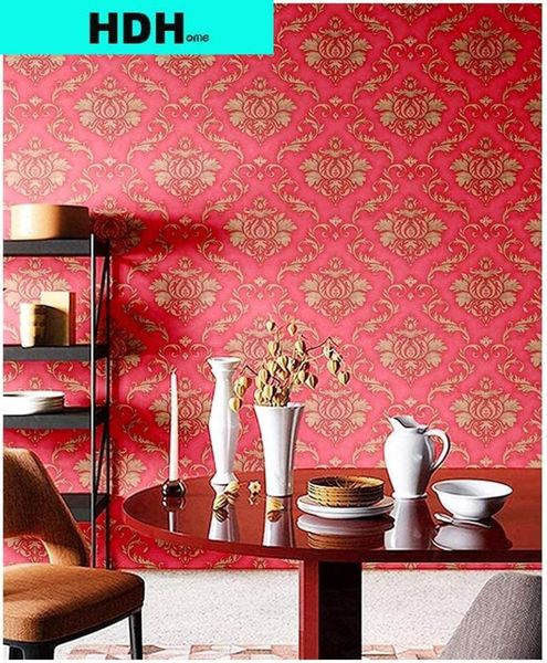 hdhome red gold damasks peel and stick wallpaper pvc waterproof wall decor removal self adhesive contact paper decorative wallpapers
hdhome red gold damasks peel and stick wallpaper pvc waterproof wall decor removal self adhesive contact paper decorative wallpapers