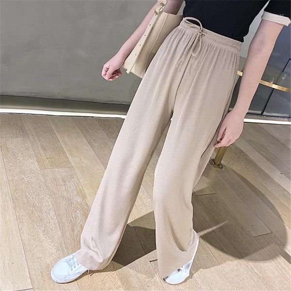 women's pants & capris women summer thin knit trousers elastic wide leg loose ankle length casual fashion sweatpants large size, Black;white
women's pants & capris women summer thin knit trousers elastic wide leg loose ankle length casual fashion sweatpants large size, Black;white