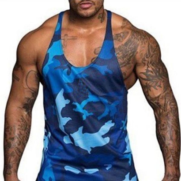 gym men bodybuilding camo sleeveless single tank muscle stringer athletic fitness vest summer clothes vest 210515, White;black
gym men bodybuilding camo sleeveless single tank muscle stringer athletic fitness vest summer clothes vest 210515, White;black