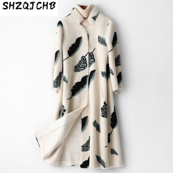 women's fur & faux jchb 2021 winter coat women long real female sheep shearing wool jacket clothes casacos feminino hq19-zzhc3c-yhc, Black
women's fur & faux jchb 2021 winter coat women long real female sheep shearing wool jacket clothes casacos feminino hq19-zzhc3c-yhc, Black