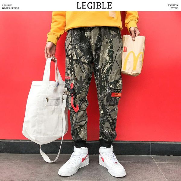 men's pants legible men pockets cargo mens streetwear camouflage joggers male fasions sweatpants korean trouser, Black
men's pants legible men pockets cargo mens streetwear camouflage joggers male fasions sweatpants korean trouser, Black