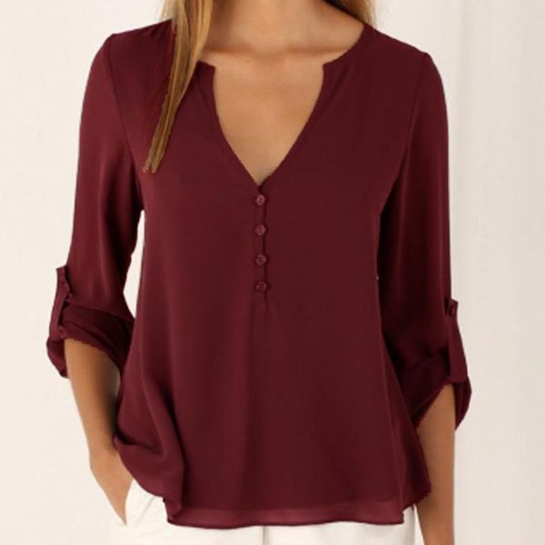 women's blouses & shirts 2021 summer pure color long-sleeved fashion v-neck loose large size chiffon shirt irregular casual ladies, White
women's blouses & shirts 2021 summer pure color long-sleeved fashion v-neck loose large size chiffon shirt irregular casual ladies, White